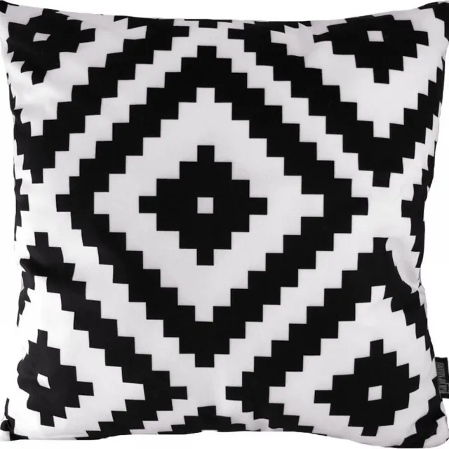 Gek op Kussens! Soft Graphic Black Kussenhoes | Katoen/Polyester | 45 x 45 cm