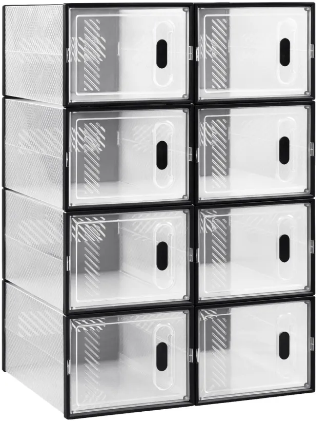 Tremeo Schoenenkast - Schoenenopbergers - Set van 8 - Transparant
