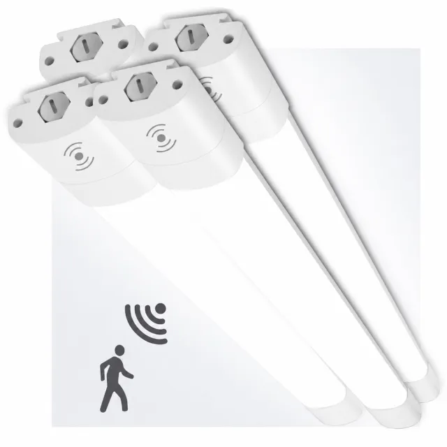 LOVHAUS 4x LED Plafondlamp 120 cm – TL Armatuur 36W 3960LM – Bewegingssensor – IP66 – Doorverbindbaar Wit