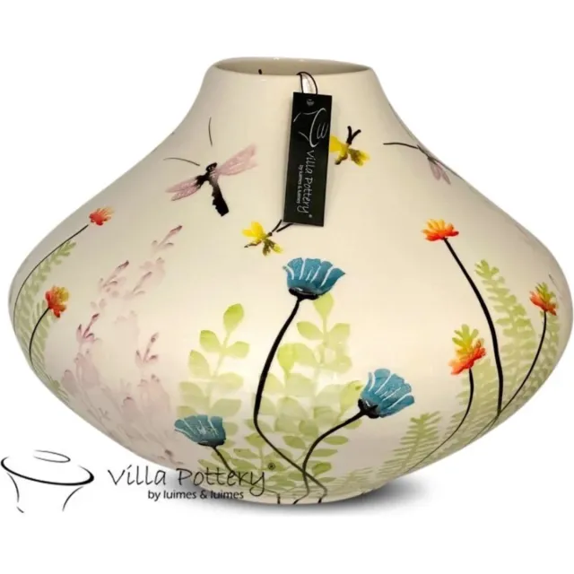 maxifleur Kunstplanten Vaas - Villa Pottery - Decoratie - Voorjaarsdecoratie - Madeira 1 Garden - Voorjaar - Keramiek Wit