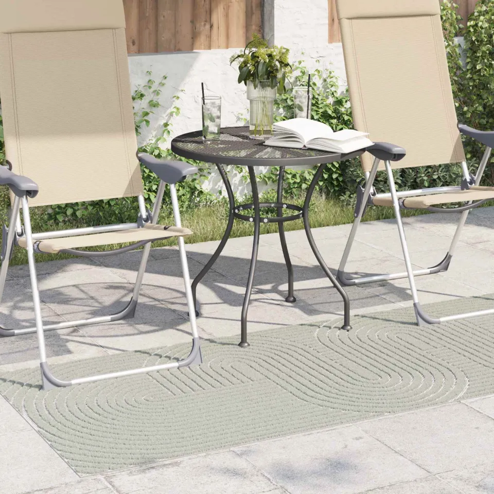 vidaXL Binnen- en buitentapijt PALMERAS Groen 80 x 150 cm Polyester, foto 3