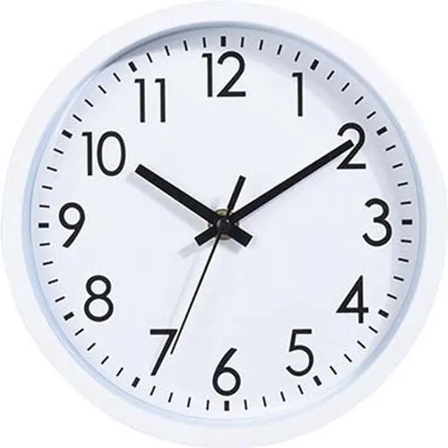 Excellent Houseware Wandklok - Keukenklok - Ronde Klok - 20 cm - Wit