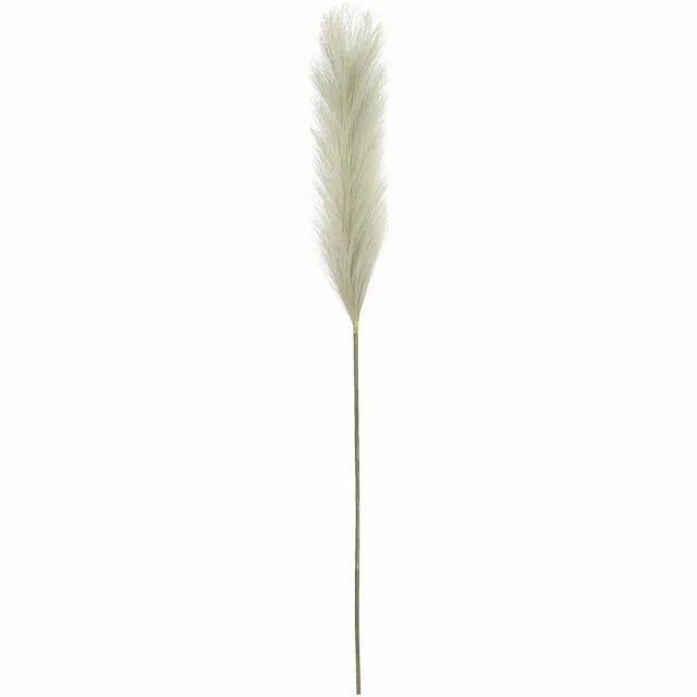 Mica Decorations Pluimgras losse steel/tak - salie groen - 104 cm - Decoratie kunst bloemen