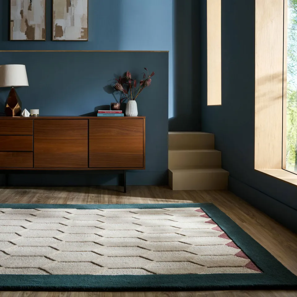 Flair Rugs wollen vloerkleed blauw, foto 2