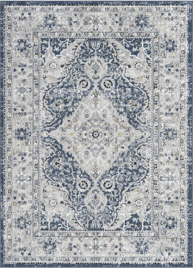 Surya Petra vloerkleed oosters vintage blauw