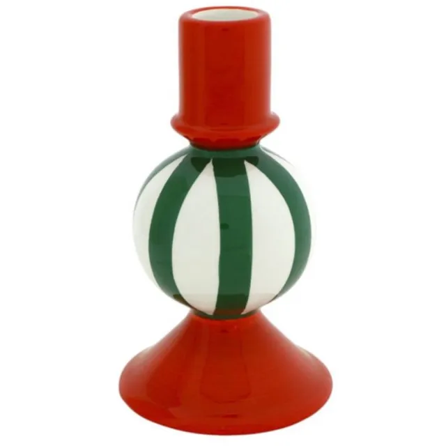 Home Society Kandelaar Candy Rood, groen & wit