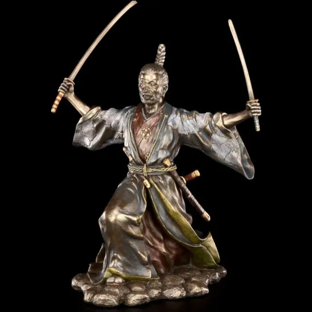 Veronese Design Japanse Samoerai met Katana - Gebronsd beeld - Zeer gedetailleerd