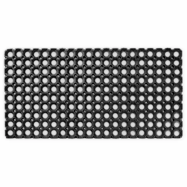 ANRO Deurmat Zwart 40x80 cm - Schoonloopmat - Antislip
