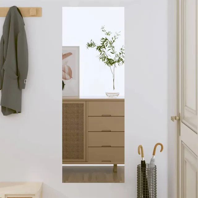 vidaXL Wandspiegel 40x100 cm rechthoekig glas Zilver