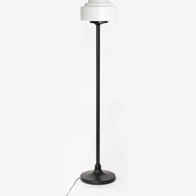 Coloured by Art Vloerlamp Getrapt Ø 35 Moonlight - Art Deco Trade Zwart