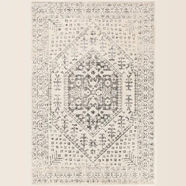 Surya Calix vloerkleed vintage oosters beige antraciet