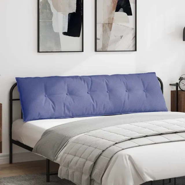 vidaXL Rugkussen Jeans Blauw 180 x 50 x 19 cm Stof