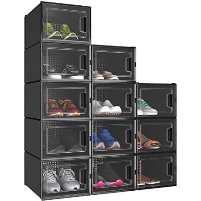 Solacis Schoenen Opbergsysteem - Schoenen Organizer - Schoenenbox - Schoenen Opbergen - Must Have In Huis! Zwart