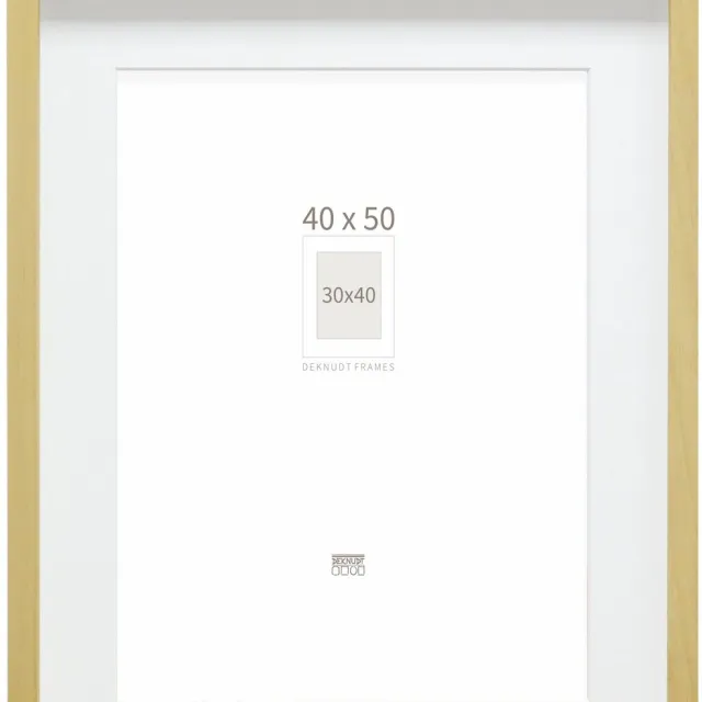 Deknudt Frames fotolijst - naturel met passe-partout - 30x40/40x50 cm