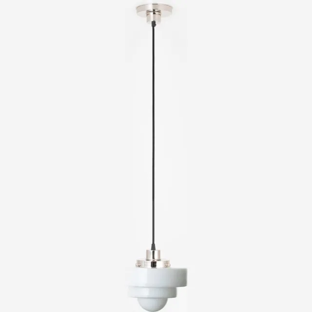 Coloured by Art Hanglamp aan snoer Lorm 20's Nikkel - Art Deco Trade