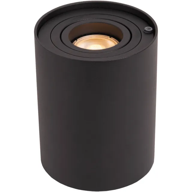 Lucide TUBE - Tafellamp - Ø 9,6 cm - LED 3 StepDim - GU10 - 1x5W 2600K/2800K - Zwart
