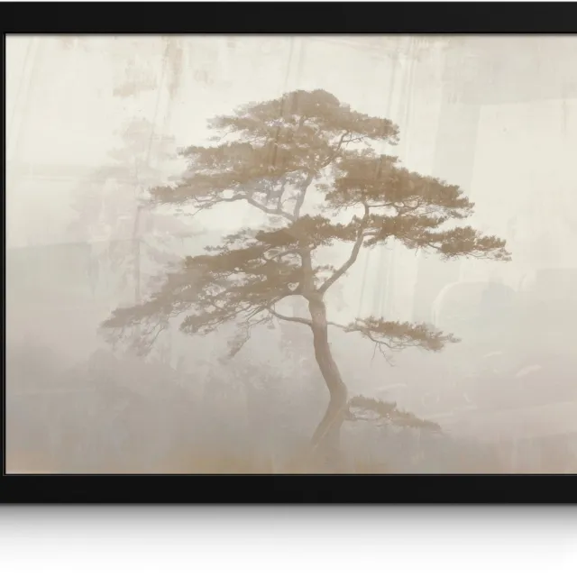 FrameYourWall Poster in lijst - Fotolijst 40x30 cm - Posters - Boom - Oosterse stijl - Landschap - Posterlijst zwart - Decoratie - Wanddecoratie woonkamer - Muurdecoratie slaapkamer Boom - Landschap