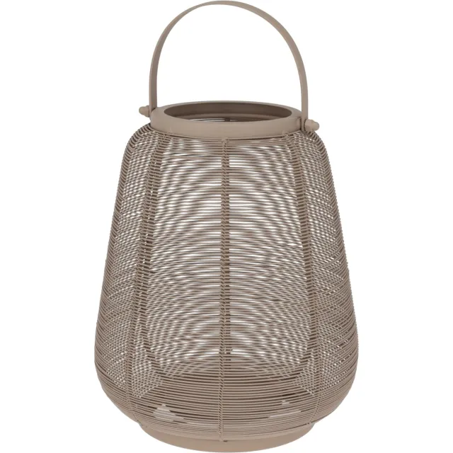 Home & Styling Collection Home Styling Collection - Metalen lantaarn met handvat, 16,5 x 19 cm Beige