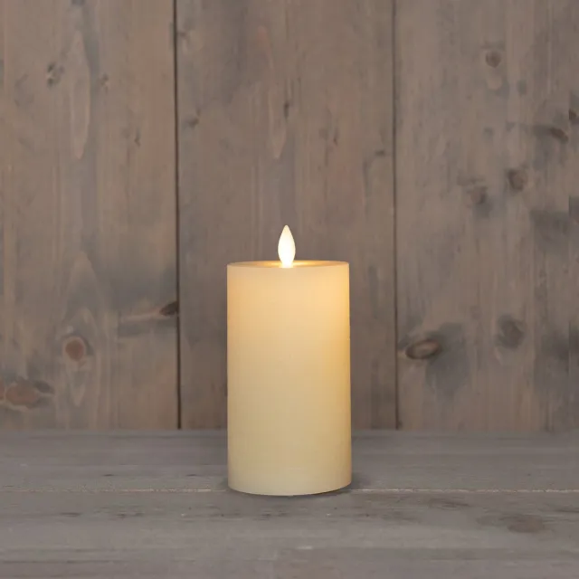 Annas Collection Stompkaars rustiek wax bewegende vlam 12,5x7,5... onbekend