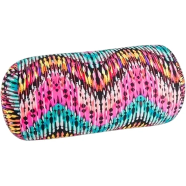 House of Healthbrands Kuschelmaxx Rolkussen - Sierkussen Rond Cilinder 17 x 33 cm - Disco-design - Stevig en zacht - Mooie print - Gevuld met microgranulaat - Vormvast & Wasbaar - Ideaal voor op de bank, bed, auto of op reis - Inclusief Wasnet Multi kleur