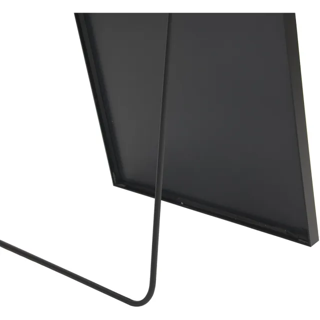 ROSAHQNDA Gebogen staande spiegel 162x53 cm, gebogen spiegel, staande spiegel met standaard, zwarte spiegel, geschikt om te staan, op te hangen of tegen de muur te plaatsen voor slaapkamer, hal of voordeur