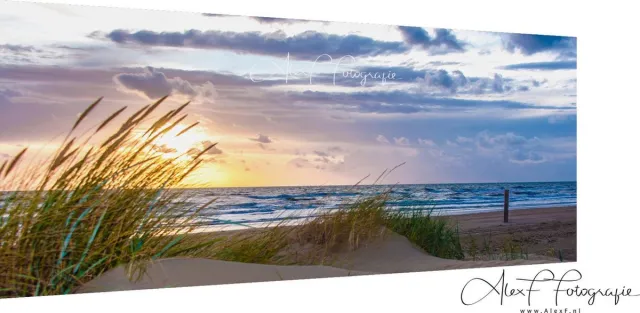 Alex F Fotografie Canvas Schilderij, Strand 001 (150x60cm) Multi colour