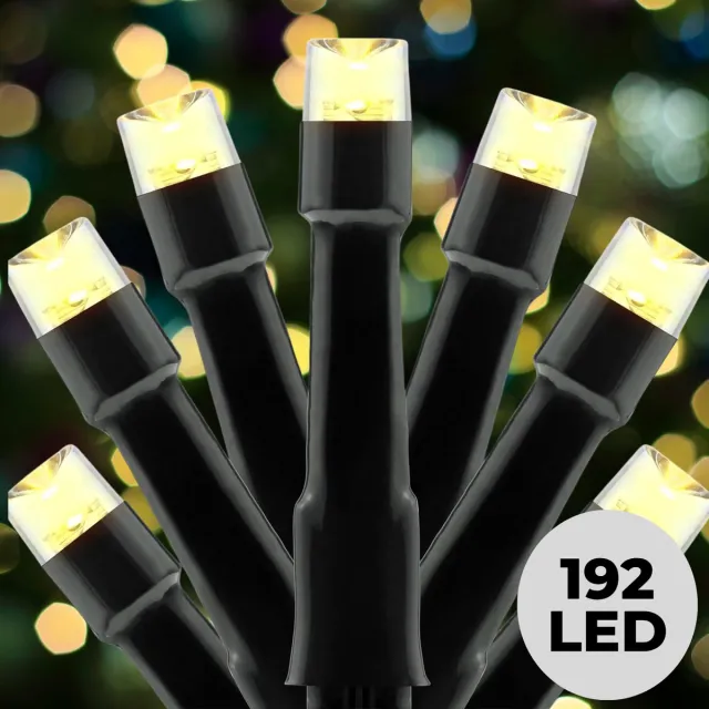 Lomera Kerstverlichting - Kerstlampjes - Kerstboomverlichting - LED Lichtsnoer - 192 LED Lampjes - Warm Wit Licht - Op Batterijen - 8 Verschillende Functies - Timer Functie - 6-18Uurs Timer - Automatisch In- en Uitschakelen - 14.50 Meter