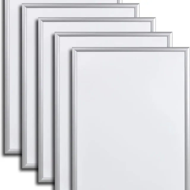vidaXL Aluminum Kliklijst Poster Frame A1 594 x 841 mm 5 stuks Wit