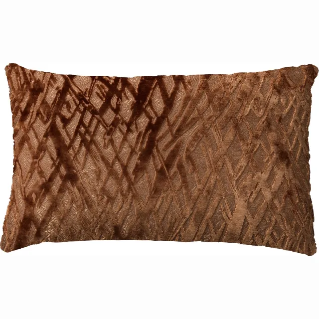 NICOLA | sierkussen 30x50 cm | Tobacco Brown | bruin | Hoii | met duurzame kussenvulling