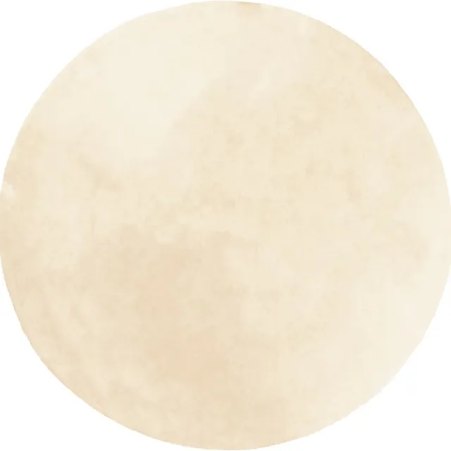 vidaXL Vloerkleed - HUARTE - laagpolig - zacht - wasbaar - Ø - 100 - cm - crème