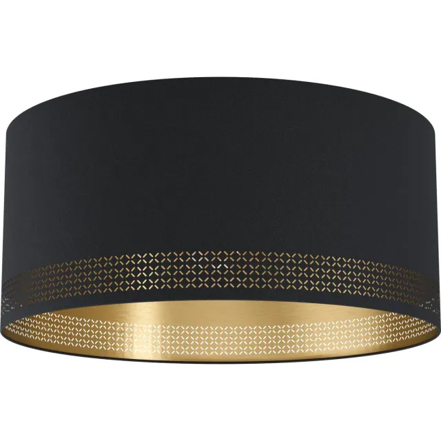 EGLO Esteperra - Plafondlamp - E27 - Ø 47,5 cm - Zwart zwart, goud
