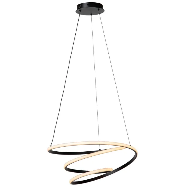 Lucide ESPIRAL - Hanglamp - LED Dimb. - CCT - 1x40W 2700K/4000K - Zwart | Essential