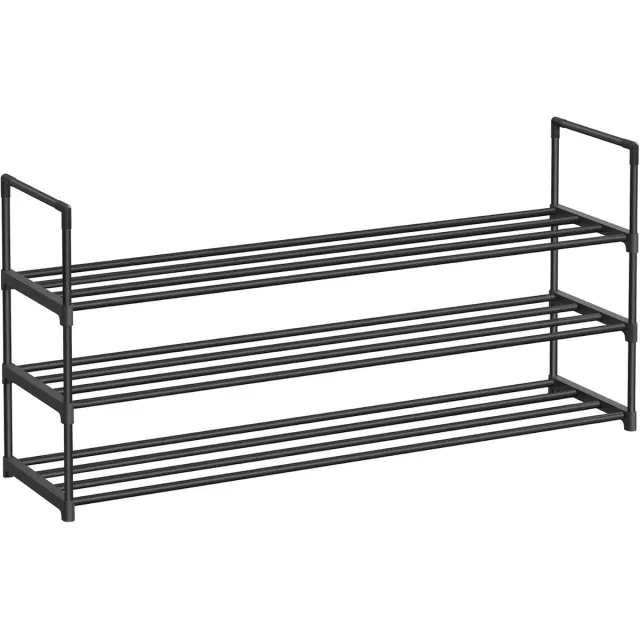 Hoppa! Schoenenrek - Zwart - Staal, Kunststof - 30 x 116 x 55 cm (B x D x H)