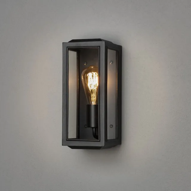 Konstsmide Carpi Wandlamp Buiten S - E27 - IP44 - Zwart