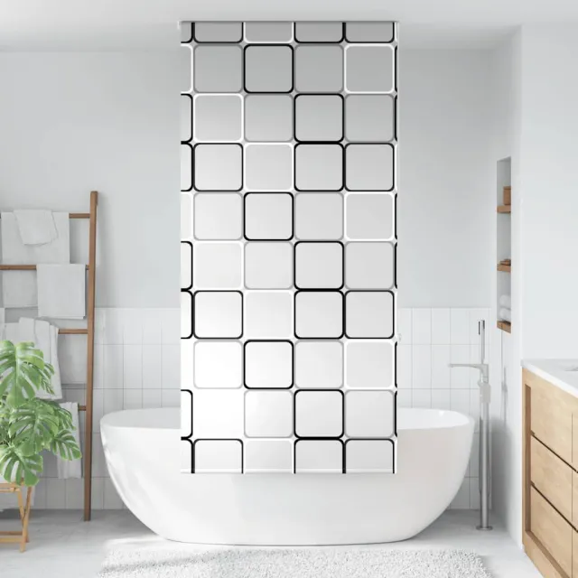 vidaXL Doucherolgordijn 110x240 cm stofbreedte 106 cm meerkleurig