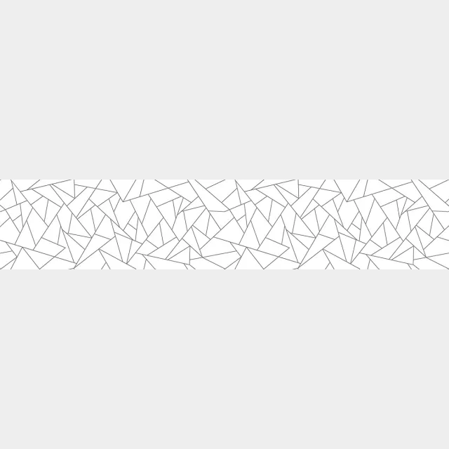 Ambiance Sticker Privacy raamfolie - Langwerpig grijs geometrisch patroon - Stickers voor ramen en douchedeuren - 40x200cm