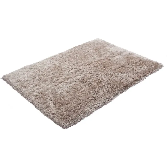 Vente-unique Hoogpolig shaggy vloerkleed - 160 x 230 cm - Taupe - ARDELA Taupe, Beige