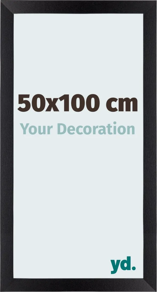 yd. Your Decoration - Fotolijst 50x100 cm - MDF - Zwart Mat - Mura