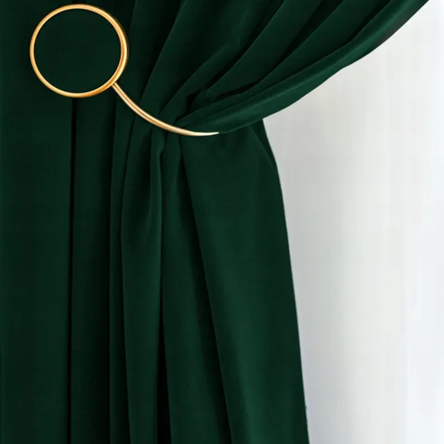 PRESTIQUA Velvet Gordijn 270x195cm Flesgroen - Verduisterend & Stijlvol