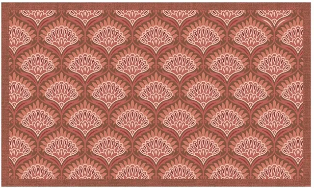 MD-Entree MD Entree - Design mat - Universal - Imke Sorbet - Vloerkleed - Antislip - Machine wasbaar - 67 x 120 cm Rood