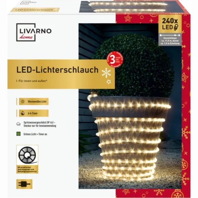 livarno Home LED-lichtslang - Met 240 LED's - Warmwit
