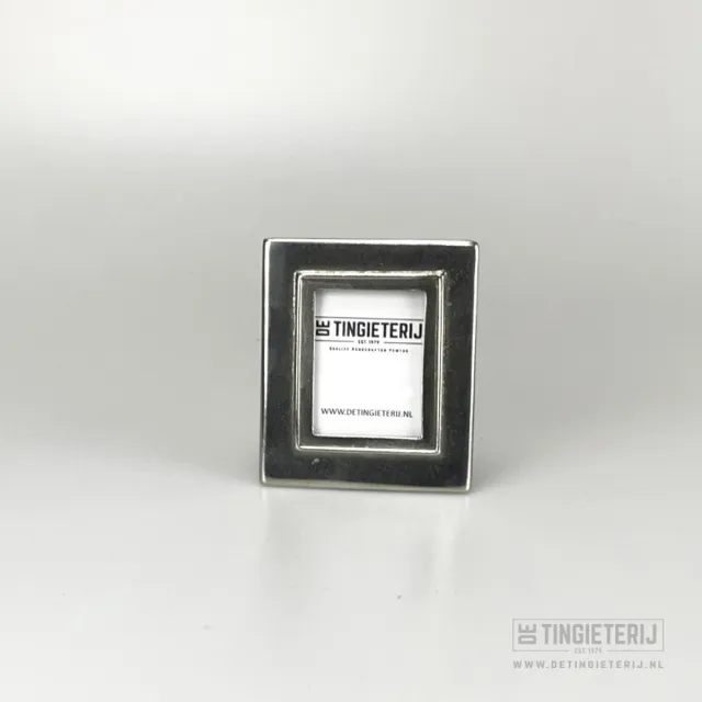 De tingieterij Fotolijst - Pasfoto - 4,2x5,3cm - Pasfotolijst - Uniek lijstje - Handgemaakt Zilver