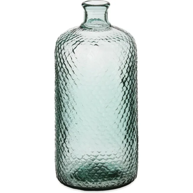 Giftdecor Bloemenvaas Scubs - transparant - gerecycled eco glas - 19 x 42 cm