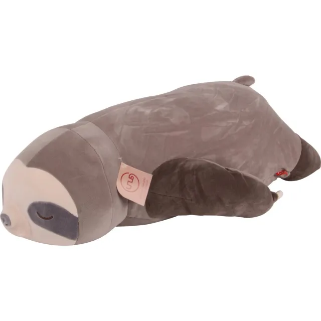 UNUS Luiaard knuffelkussen lichaamskussen zijslaapkussen 75cm grijs