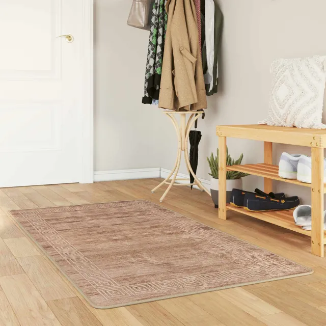 vidaXL Vloerkleedloper MARSA Beige en goud 100 x 150 cm, foto 2