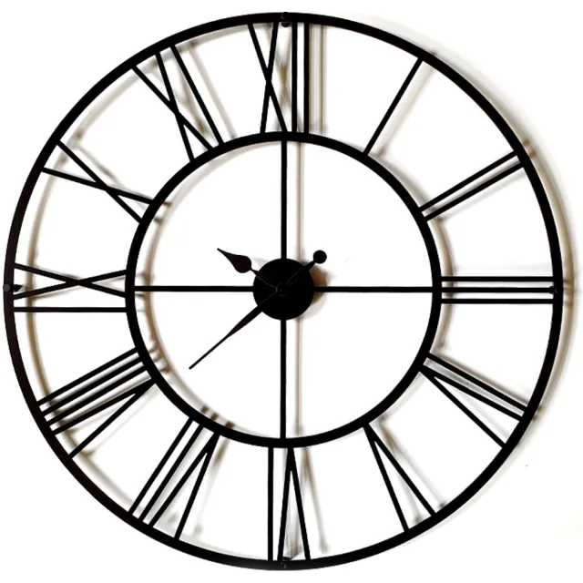 Decorizzly® Decorizzly BigBen - Loft Stijl Klok - 800mm - Zwart