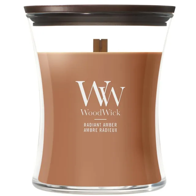 WoodWick geurkaars Radiant Amber - Medium