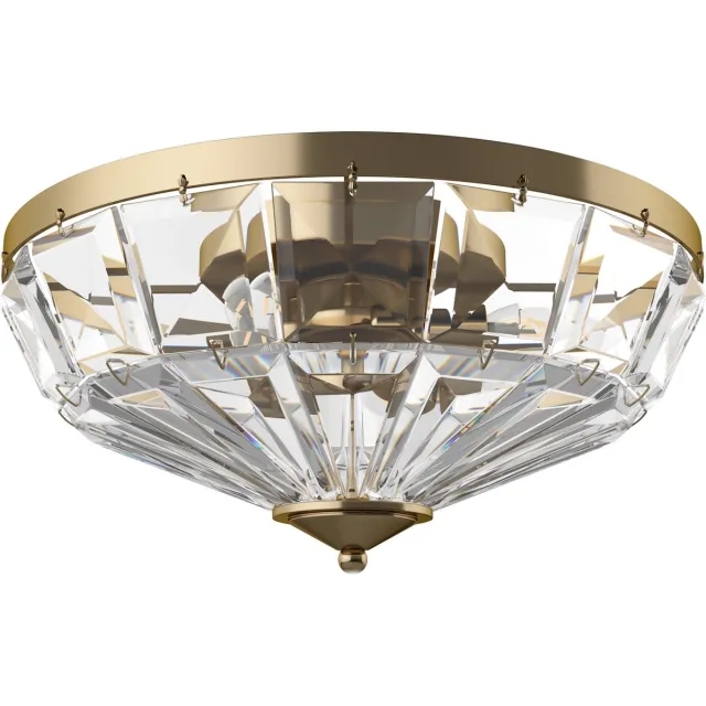 Maytoni kristallen plafondlamp Facet – goud, 4x E14, 39,6 cm