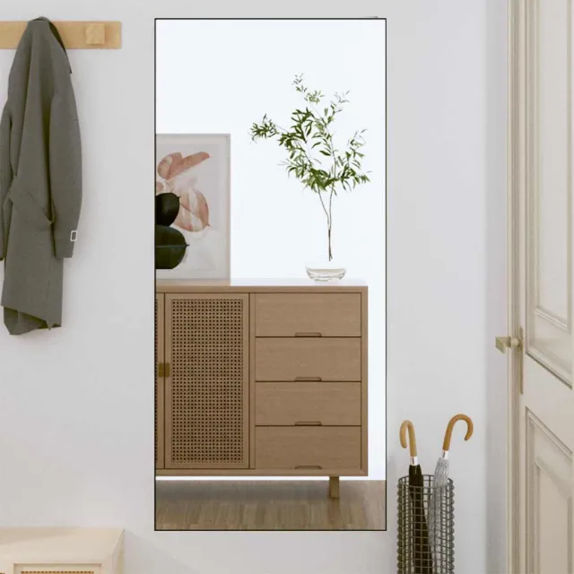 vidaXL Wandspiegel 50x100 cm rechthoekig glas Zilver