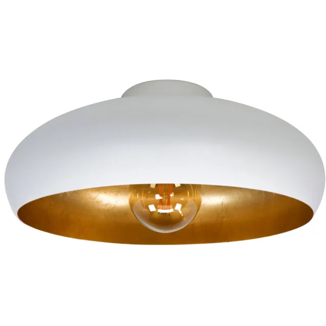 EGLO Mogano Plafondlamp - E27 - ؠ40 cm - Wit|Goud
